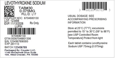Label (68180 967 03 Levothyrox 0.075mg 67046 801 30)